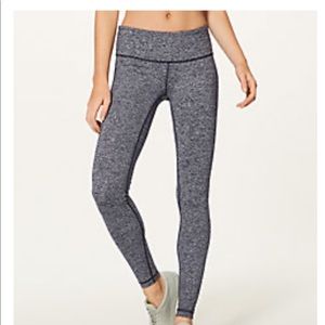 Lululemon Wunder Under, Heathered Black, 8